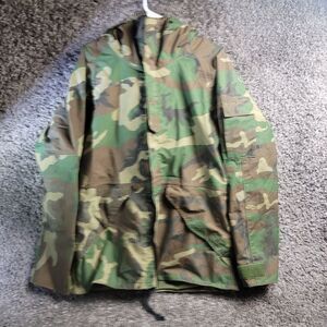 Vintage NATO Parka Cold Weather Camouflage Jacket Small‎ Full Zip With Hood 48